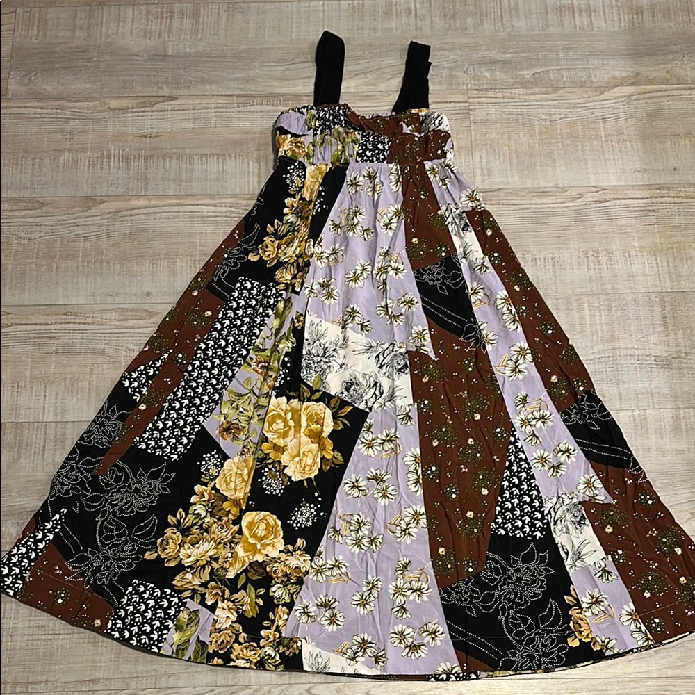 Floral Patchwork Maxi Dress